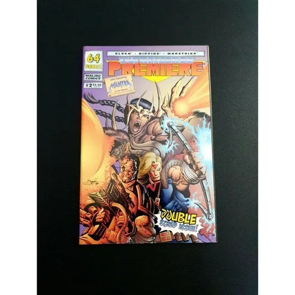 Malibu Comics Double Issue Ultraverse Premiere 2 and Mantra 10 Elven Barr Book - Picture 2 of 11